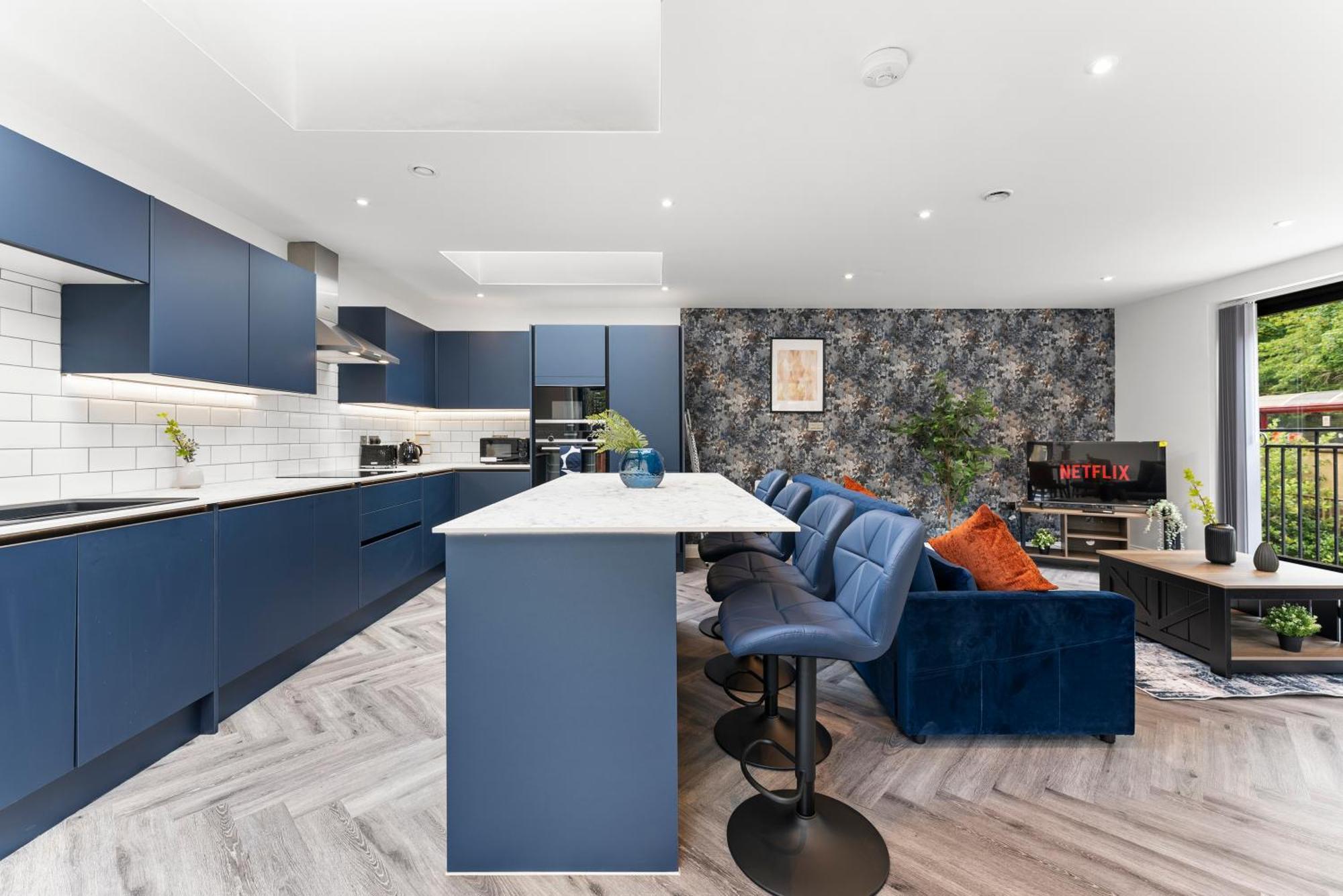 Stylish Large Leeds Apartment - Parking Exterior foto