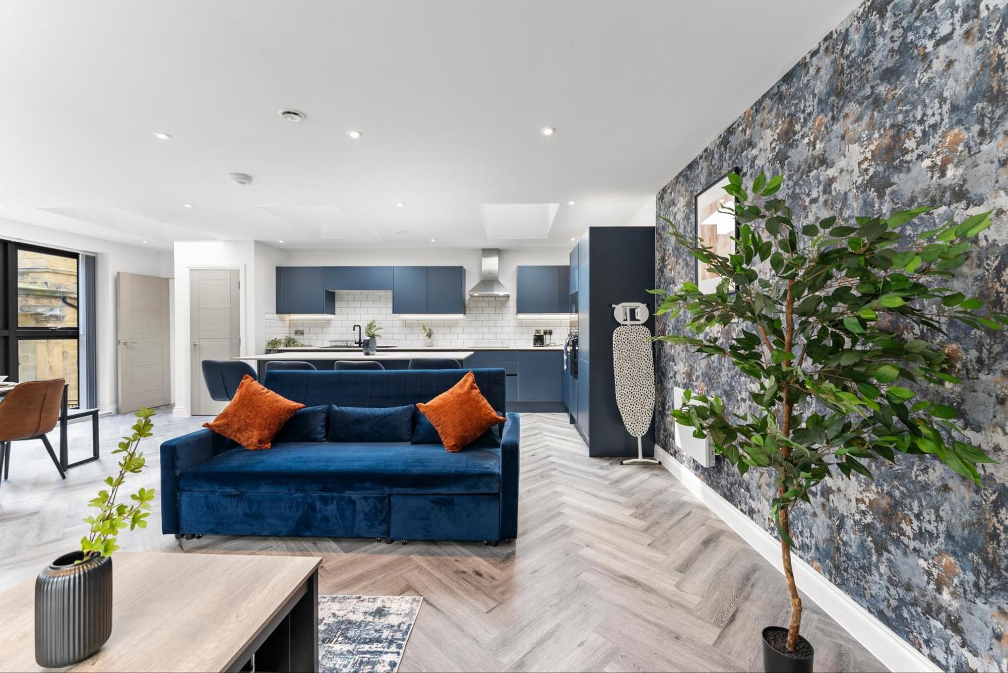 Stylish Large Leeds Apartment - Parking Exterior foto